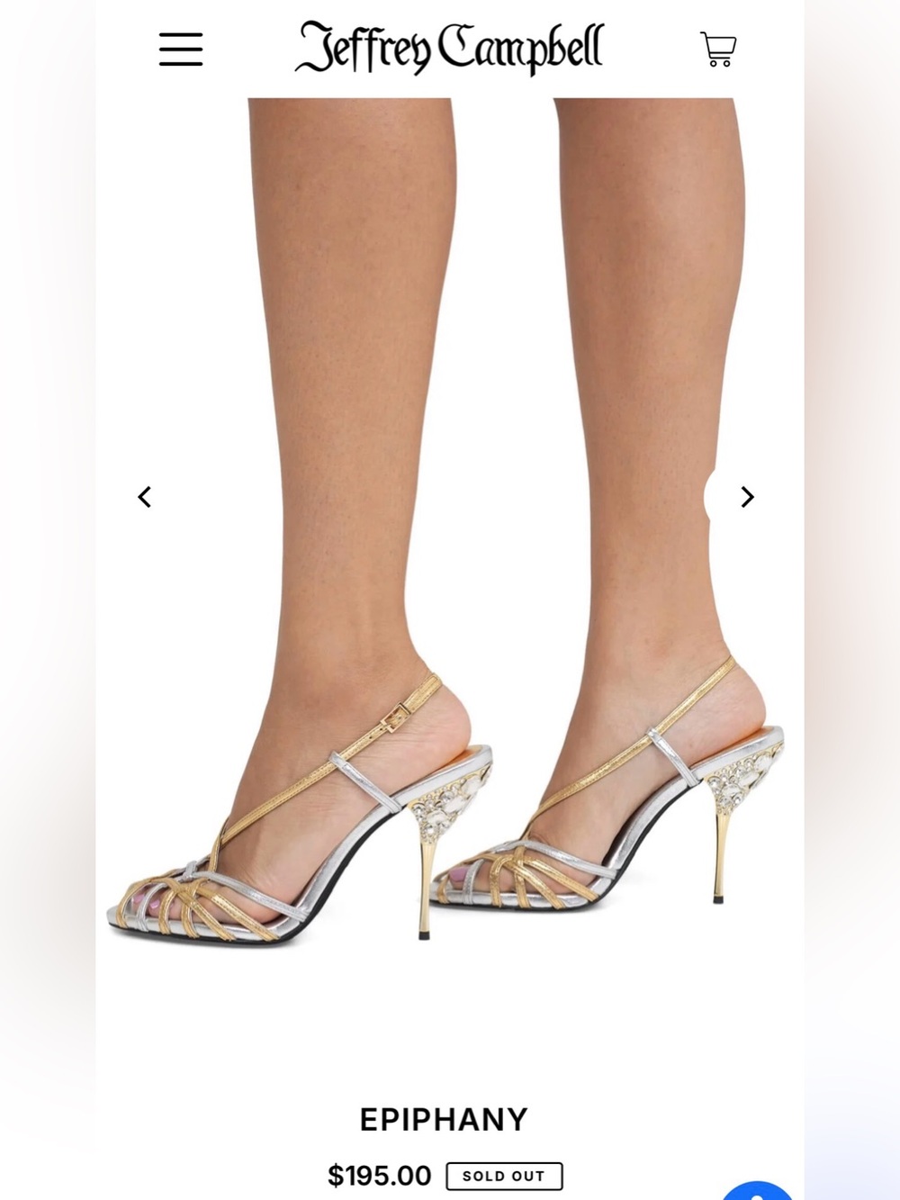 Jeffrey Campbell Epiphany gold